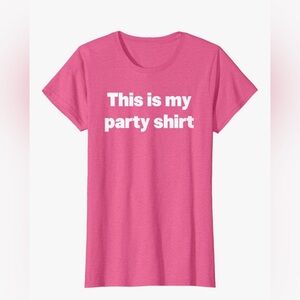 Gildan Softstyle “This Is My Party Shirt” T-shirt Top XXL NWOT